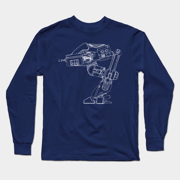 ED-209 Long Sleeve T-Shirt by 3Zetas Digital Creations